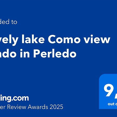 Lovely lake Como view condo in Perledo Esterno foto