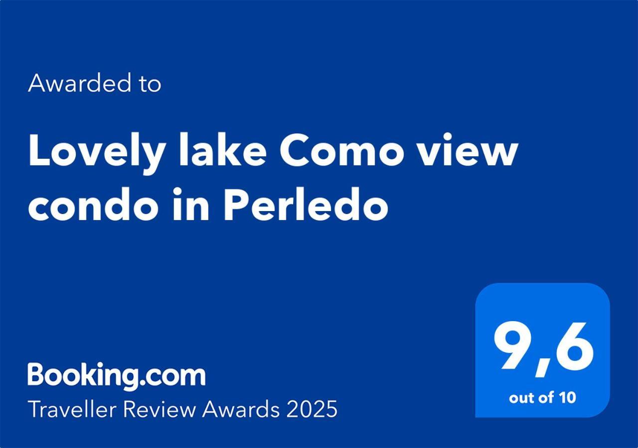 Lovely lake Como view condo in Perledo Esterno foto